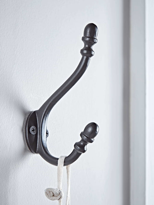 Acorn Coat Hook - Black