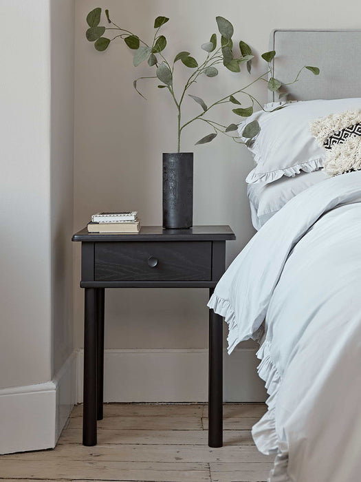 Bergen Oak Beside Table - Black