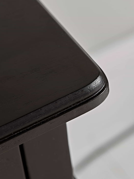 Bergen Oak Beside Table - Black