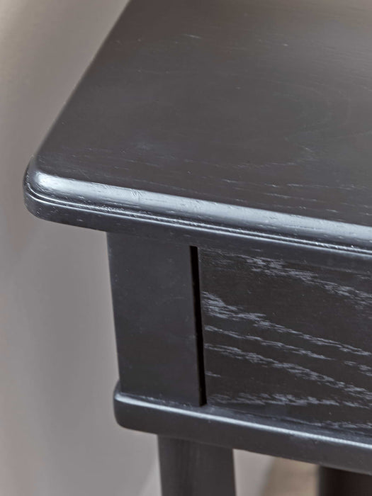 Bergen Oak Beside Table - Black