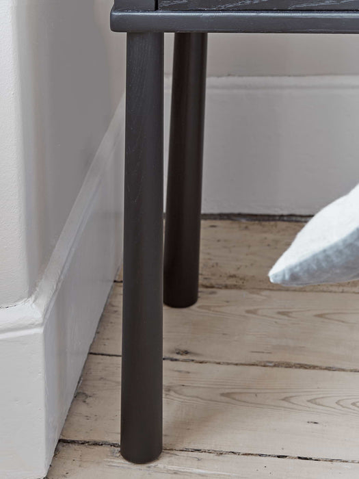Bergen Oak Beside Table - Black