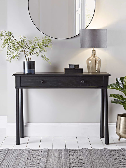 Bergen Oak Dressing Table - Black
