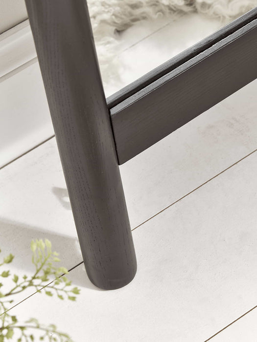 Bergen Oak Full Length Mirror - Black