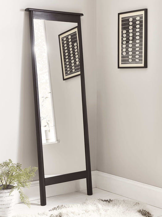 Bergen Oak Full Length Mirror - Black