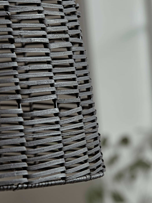 Black Rattan Pendant