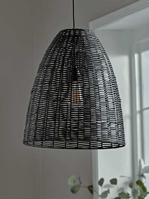 Black Rattan Pendant