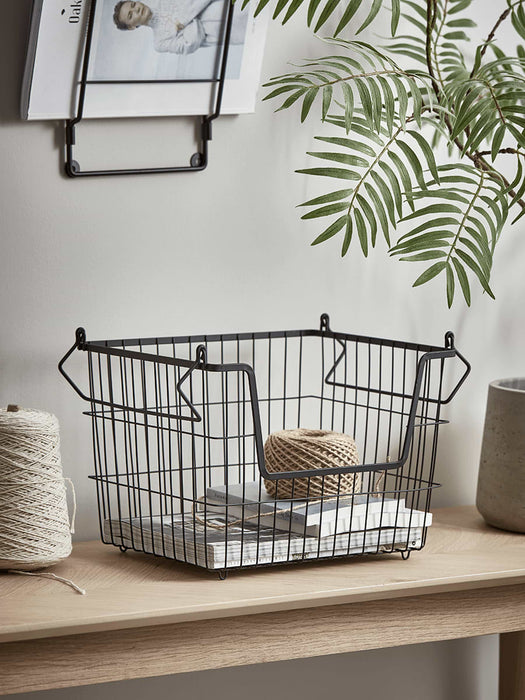 Black Wire Stackable Basket - Small