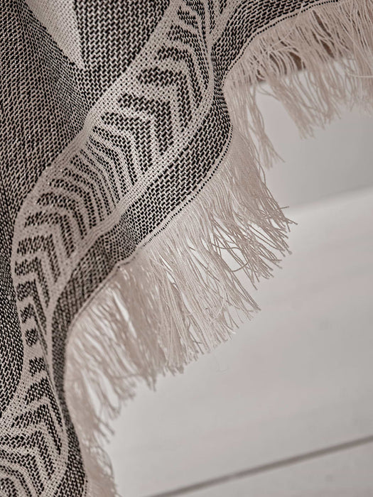 Black Geometric Throw