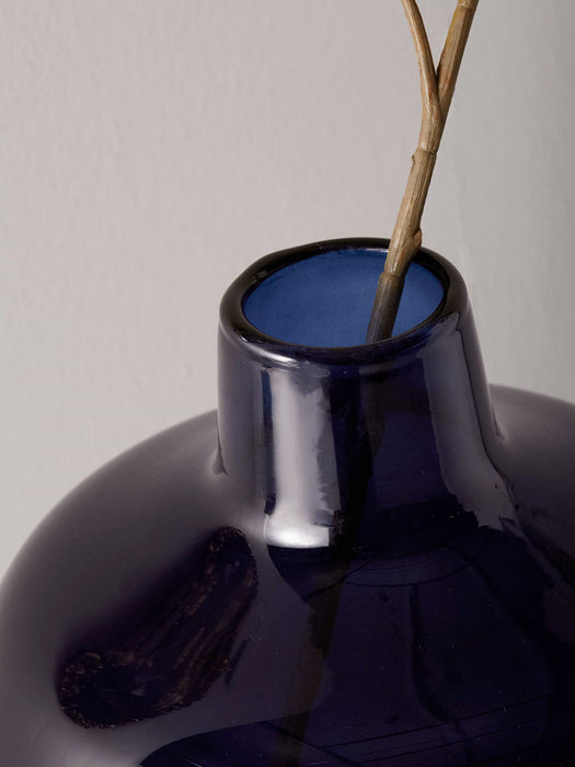 Deep Blue Bottle Vase