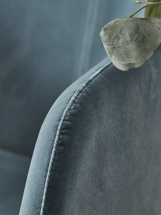 Ice Blue Velvet Occasional Chair