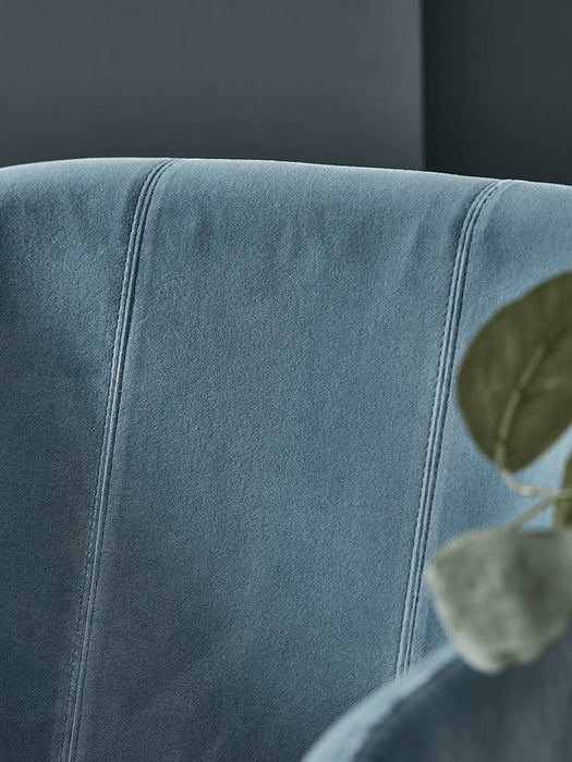Ice Blue Velvet Occasional Chair