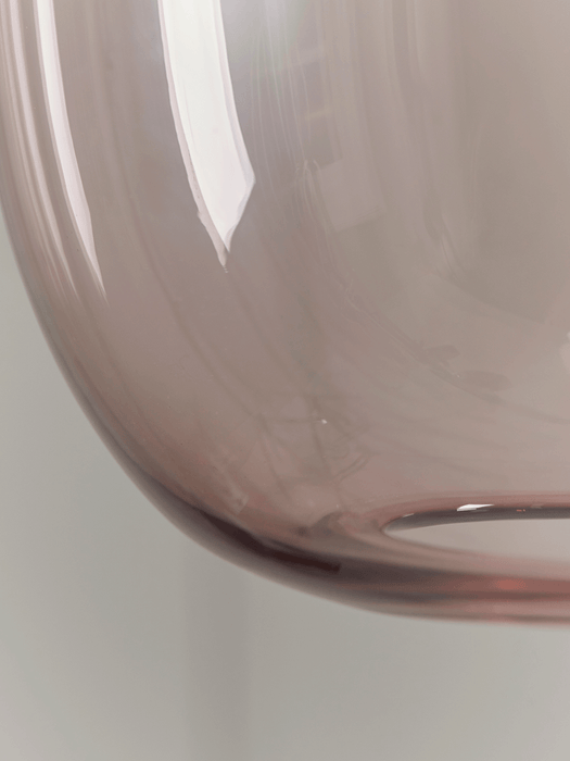 Blush Glass & Concrete Pendant