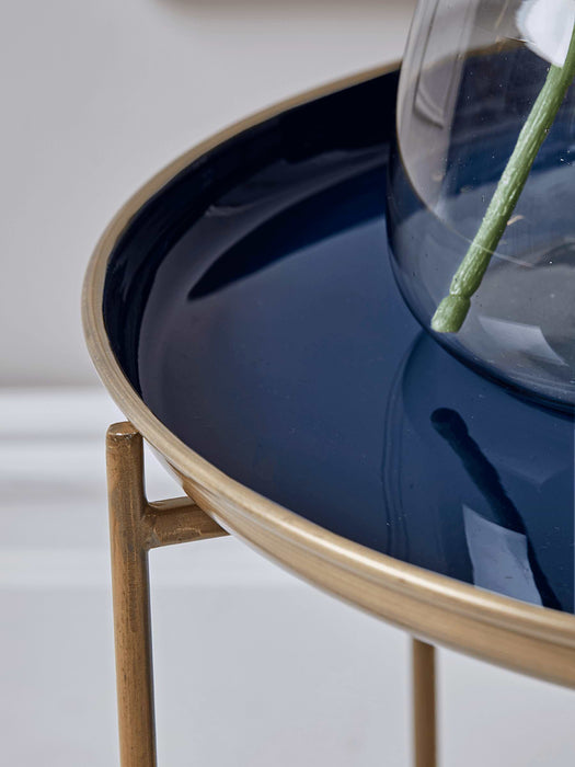 Blue & Gold Tray Table