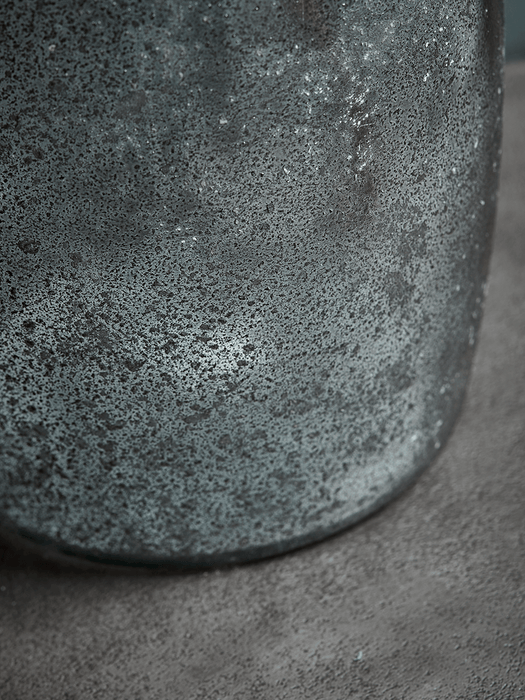 Frosted Blue Tall Vase