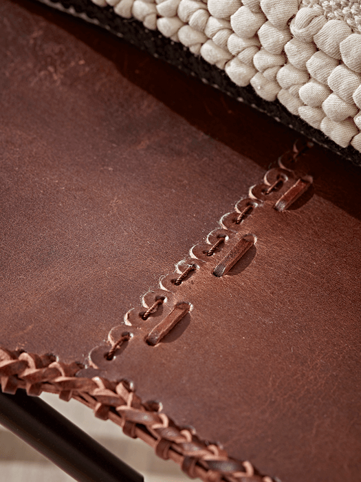 Brown Leather Butterfly Chair