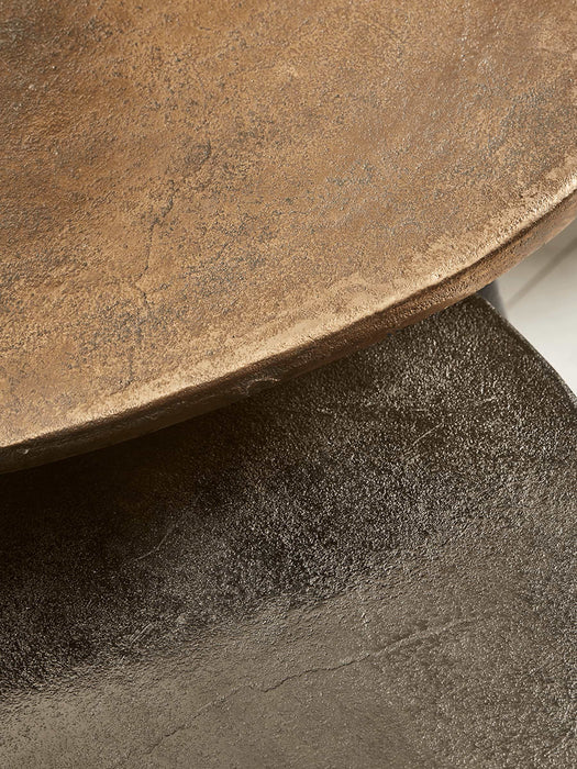 Two Textured Nesting Tables