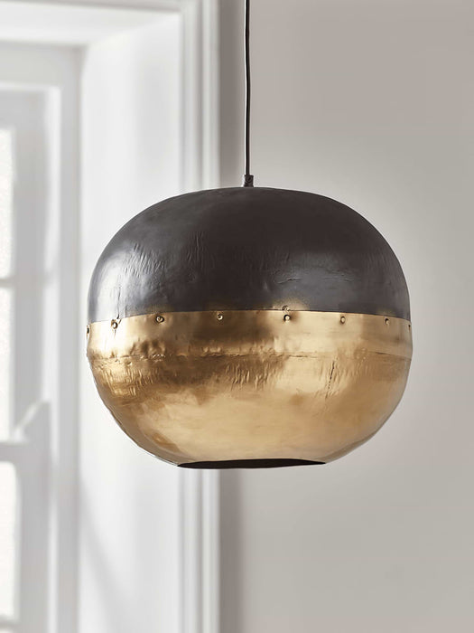 Brass & Ink Pendant