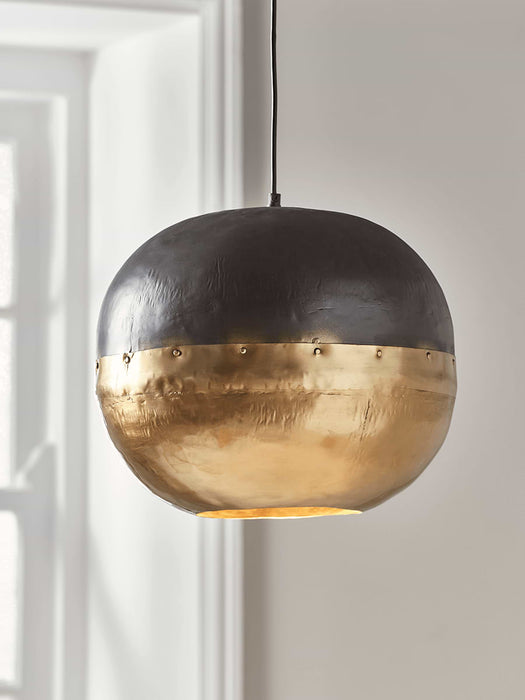 Brass & Ink Pendant