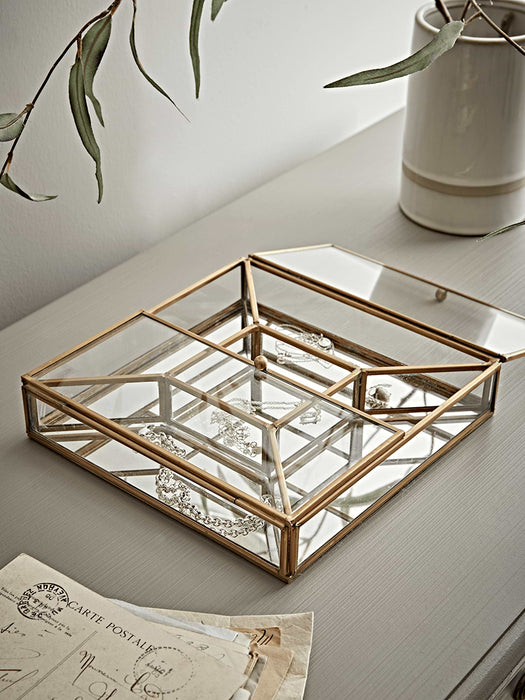 Brass & Glass Trinket Box