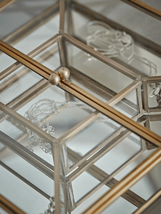 Brass & Glass Trinket Box