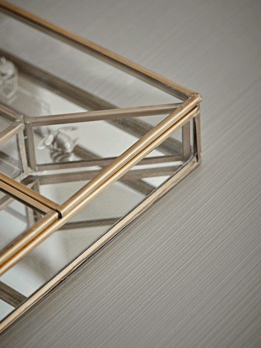 Brass & Glass Trinket Box