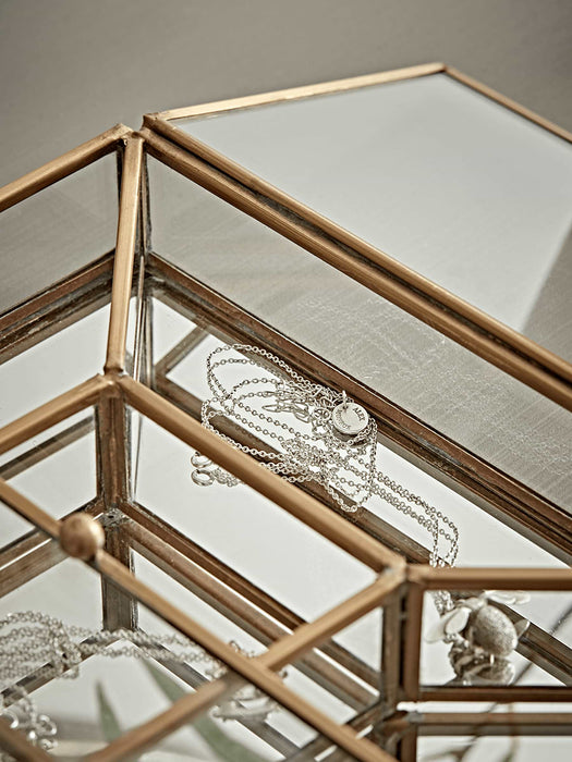 Brass & Glass Trinket Box