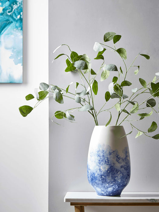 Blue Bubble Glaze Vase