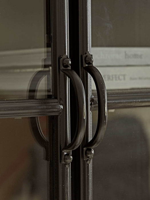 Black Iron Display Cabinet - Tall