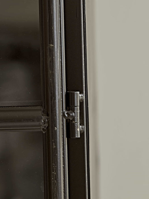 Black Iron Display Cabinet
