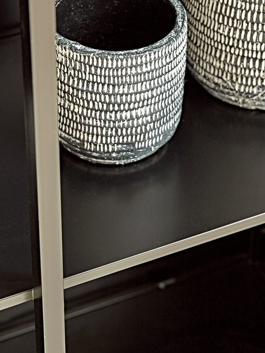 Black Iron Display Cabinet - Tall