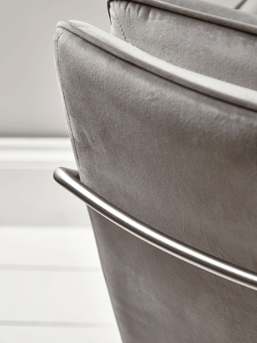Carter Occasional Chair - Grey Velvet