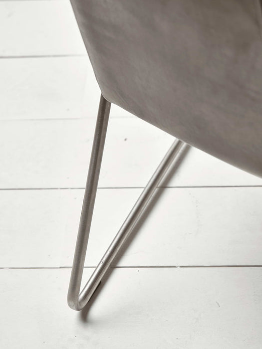 Carter Occasional Chair - Grey Velvet