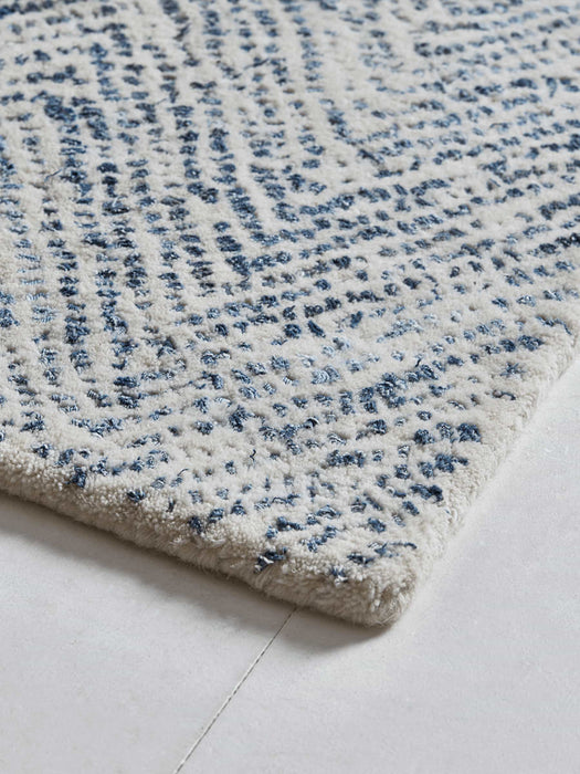 Blue Chevron Rug