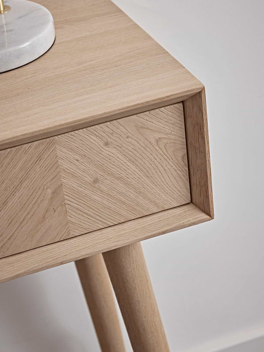 Chevron Oak Dressing Table