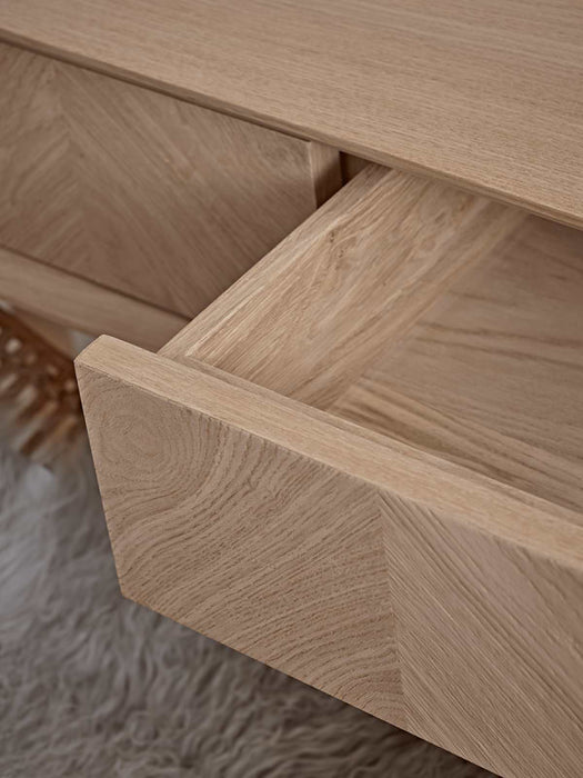 Chevron Oak Dressing Table
