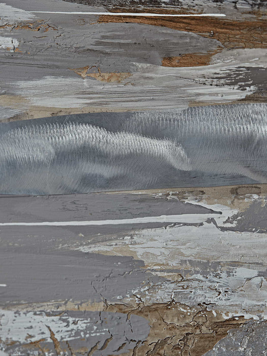 Abstract Clouds Painted Canvas