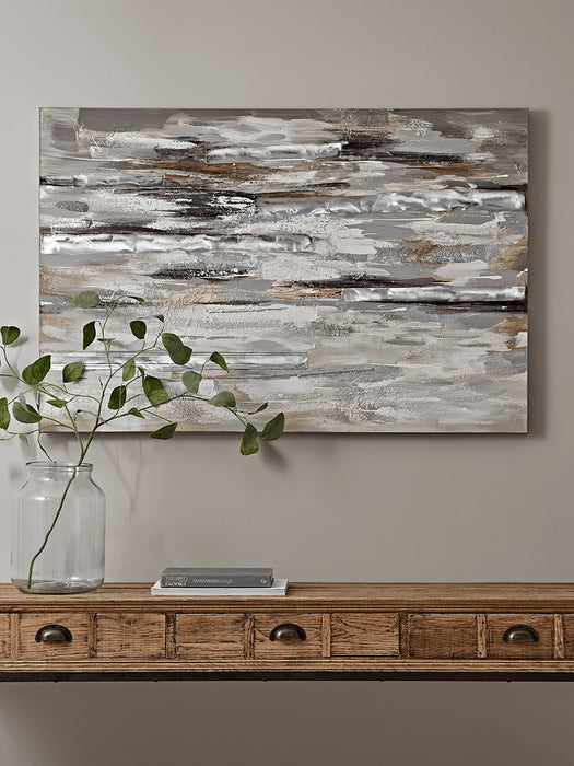 Abstract Clouds Painted Canvas
