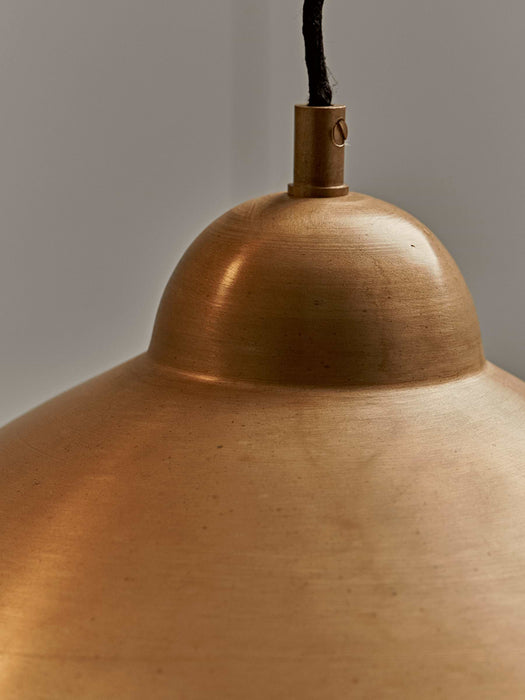 Small Cone Pendant - Raw Brass