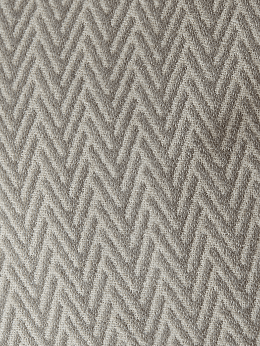 Herringbone Cotton Cushion - Grey