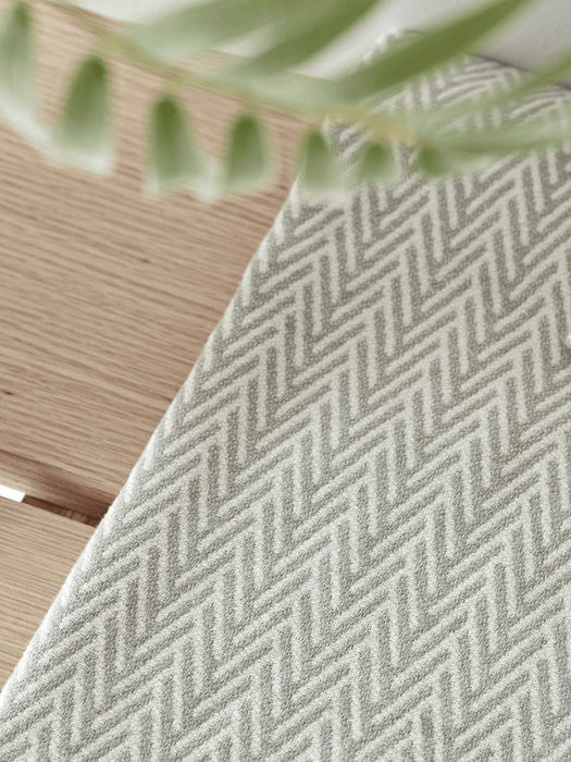 Herringbone Cotton Throw - Grey