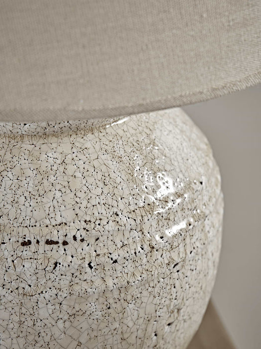 Crackle Glaze Barrel Lamp