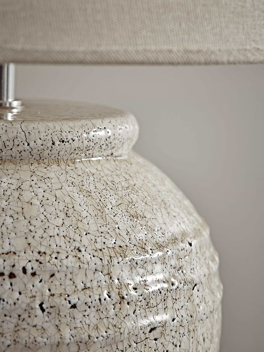 Crackle Glaze Barrel Lamp