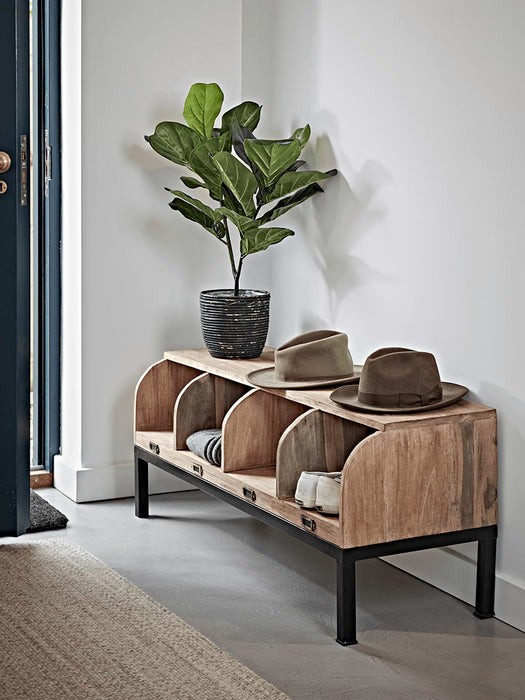 Wooden Cubby Bench