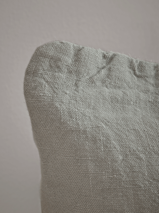 Washed Linen Square Cushion - Dusky Sage