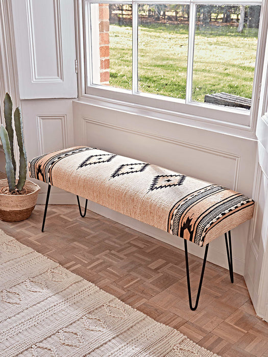 Ikat Hairpin Bench