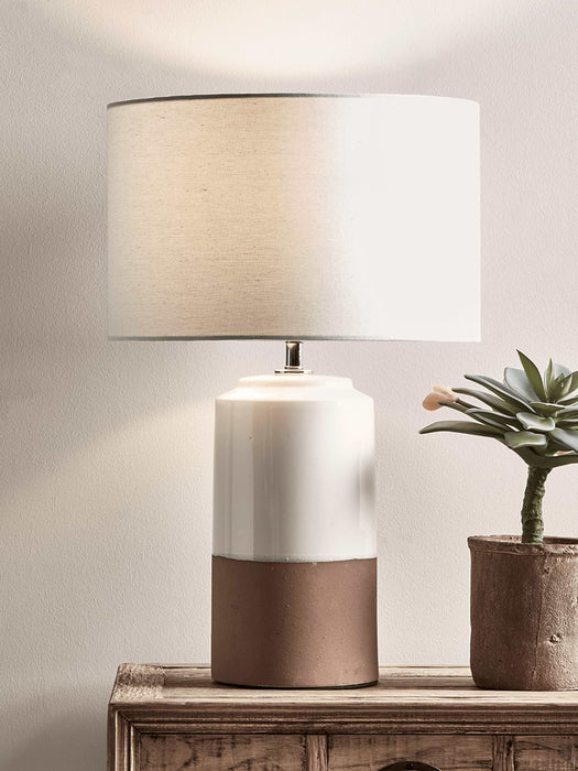 Dipped Terracotta Lamp