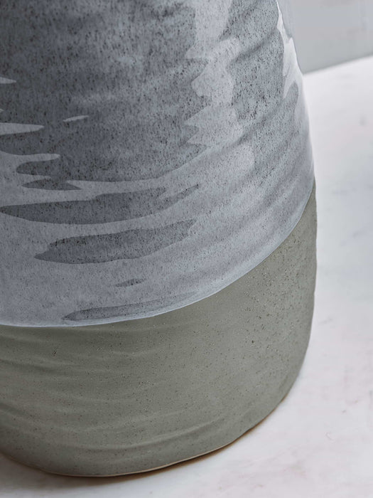 Dipped Textured Vase - Blue