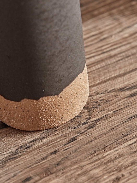Slim Dipped Vase - Charcoal