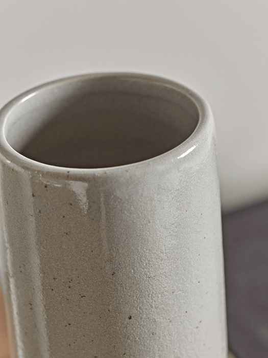 Slim Dipped Vase - Neutral