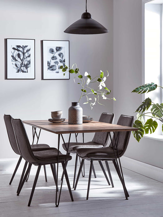 Frame Hairpin Dining Table